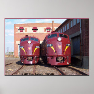 Pennsylvania Railroad E-8a,s (JTFS) 5809 en 5711 Poster