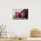 Pennsylvania Railroad E-8a,s (JTFS) 5809 en 5711 Poster (Keuken)