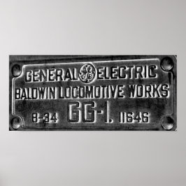 Pennsylvania Railroad GG-1 #4800 Builders Bord Poster