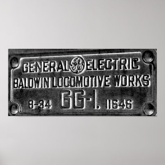 Pennsylvania Railroad GG-1 #4800 Builders Bord Poster (Voorkant)