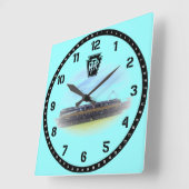 Pennsylvania Railroad GG-1 #4800 Side Uitzicht Lar Vierkante Klok (Hoek)