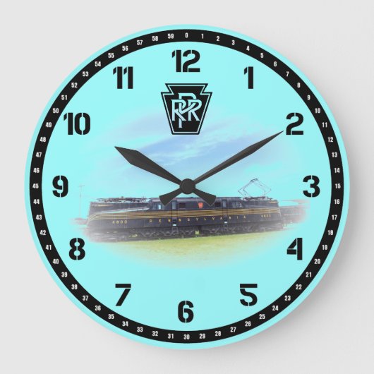 Pennsylvania Railroad GG-1 #4800 Side View Grote Klok (Voorkant)