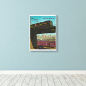 Pennsylvania Railroad Jaarverslag 1960 Canvas Afdruk (Insitu (Houten vloer))