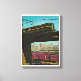 Pennsylvania Railroad Jaarverslag 1960 Canvas Afdruk