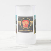 Pennsylvania Railroad Jaarverslag 1960 Matglas Bierpul (Center)