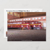 Pennsylvania Railroad (JTFS)Night Photo Shoot Briefkaart (Voorkant / Achterkant)