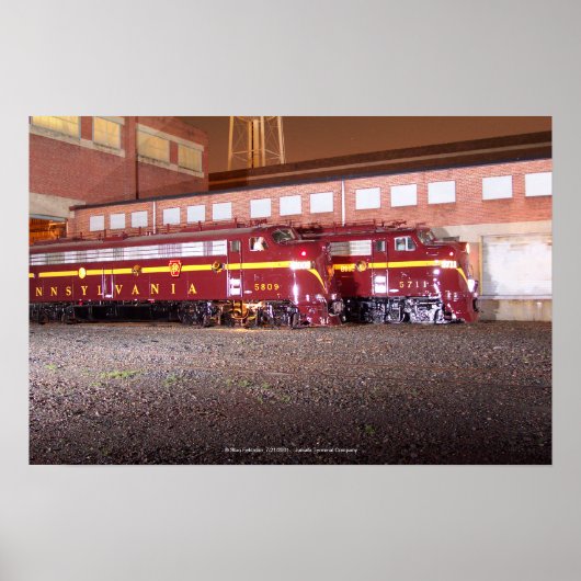 Pennsylvania Railroad (JTFS)Night Photo Shoot Poster (Voorkant)