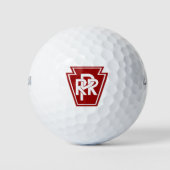 Pennsylvania Railroad Keystone Logo golfballen (Voorkant)