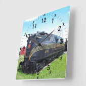 Pennsylvania Railroad Locomotive GG-1 #4800 Foto Vierkante Klok (Hoek)