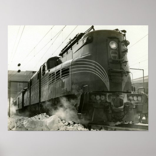 Pennsylvania Railroad Locomotive GG-1 #4800 Poster (Voorkant)