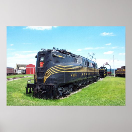 Pennsylvania Railroad Locomotive GG-1 #4800 Poster (Voorkant)