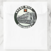 Pennsylvania Railroad Locomotive GG-1 #4800 Ronde Sticker (Tas)