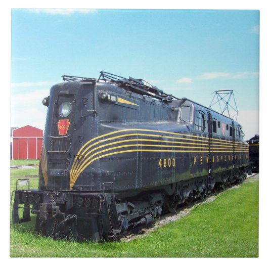 Pennsylvania Railroad Locomotive GG-1 #4800 Tegeltje (Voorkant)