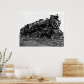 Pennsylvania Railroad Locomotive No. 3863 Poster (Keuken)