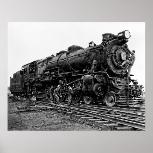 Pennsylvania Railroad Locomotive No. 3863 Poster (Voorkant)