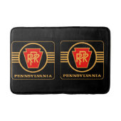 Pennsylvania Railroad Logo, Black & Gold Badmat (Voorkant)