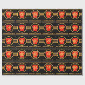 Pennsylvania Railroad Logo, Black & Gold Cadeaupapier (Vlak)
