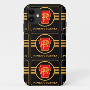 Pennsylvania Railroad Logo, Black & Gold Case-Mate iPhone Case