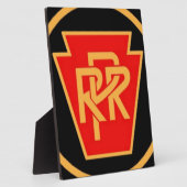 Pennsylvania Railroad Logo, Black & Gold Fotoplaat (Zijkant)