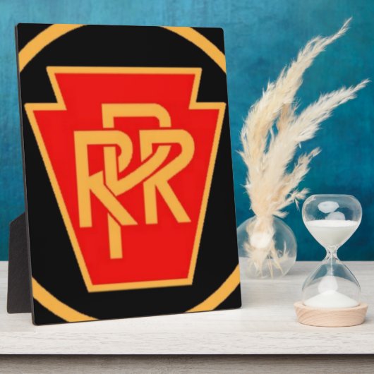 Pennsylvania Railroad Logo, Black & Gold Fotoplaat (Zijkant)