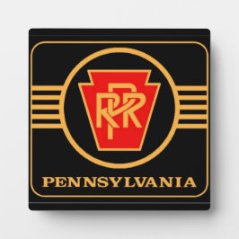 Pennsylvania Railroad Logo, Black & Gold Fotoplaat