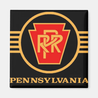 Pennsylvania Railroad Logo, Black & Gold Magneet
