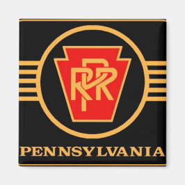 Pennsylvania Railroad Logo, Black & Gold Magneet
