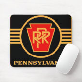 Pennsylvania Railroad Logo, Black & Gold Muismatte Muismat (Met muis)