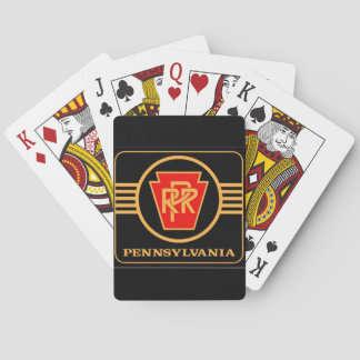 Pennsylvania Railroad Logo, Black & Gold Pokerkaarten