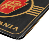 Pennsylvania Railroad Logo, Black & Gold Snijplank (Hoek)