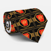 Pennsylvania Railroad Logo, Black & Gold Stropdas (Opgerold)