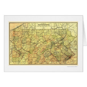 Pennsylvania Railroad Map 1895