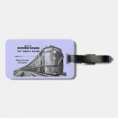 Pennsylvania Railroad Modern Train Power Bagagelabel (Achterkant horizontaal)