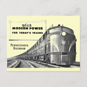 Pennsylvania Railroad Modern Train Power Briefkaart
