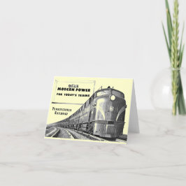 Pennsylvania Railroad Modern Train Power Note Kaar Kaart