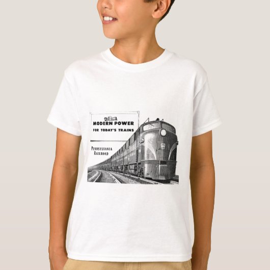 Pennsylvania Railroad Modern Train Power T-shirt (Voorkant)