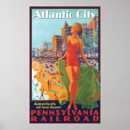 Pennsylvania Railroad naar Atlantic City Poster