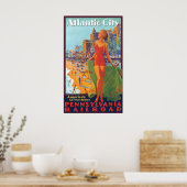 Pennsylvania Railroad naar Atlantic City Poster (Keuken)
