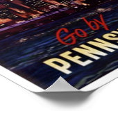 Pennsylvania Railroad naar New York Poster (Hoek)