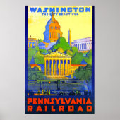 Pennsylvania Railroad naar Washington DC Poster (Voorkant)
