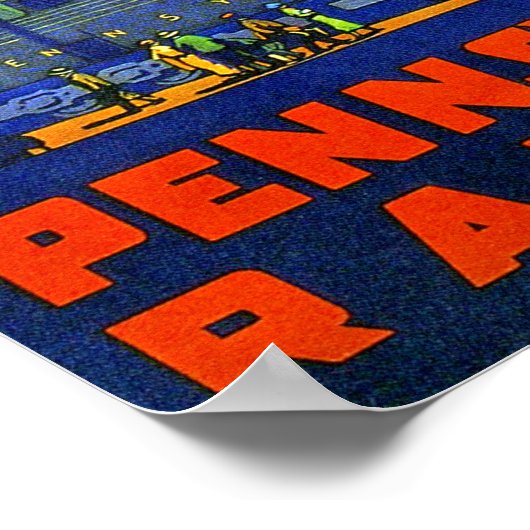 Pennsylvania Railroad naar Washington DC Poster (Hoek)