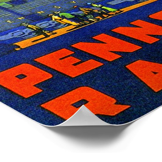 Pennsylvania Railroad naar Washington DC Poster (Hoek)