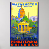 Pennsylvania Railroad naar Washington DC Poster (Voorkant)