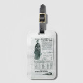 Pennsylvania Railroad Nelly BLY Express Bagagelabel (Voorkant (verticaal))