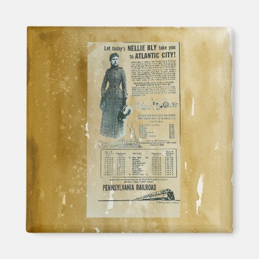 Pennsylvania Railroad Nelly BLY Express magnet (Voorkant)