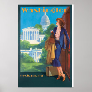 Pennsylvania Railroad Reisposter (Washington) Poster