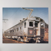 Pennsylvania Railroad Silverliner Electric Coach Poster (Voorkant)