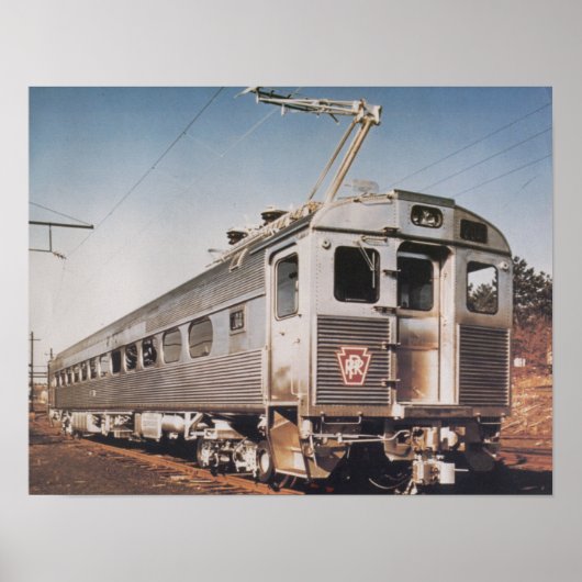 Pennsylvania Railroad Silverliner Electric Coach Poster (Voorkant)