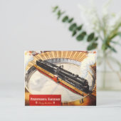 Pennsylvania Railroad Steam Turbine Briefkaart (Staand voorkant)