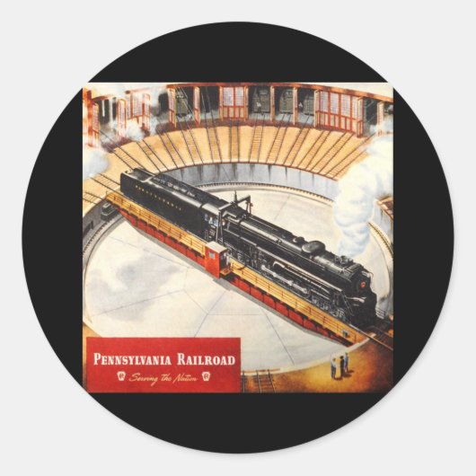 Pennsylvania Railroad Steam Turbine Sticker (Voorkant)